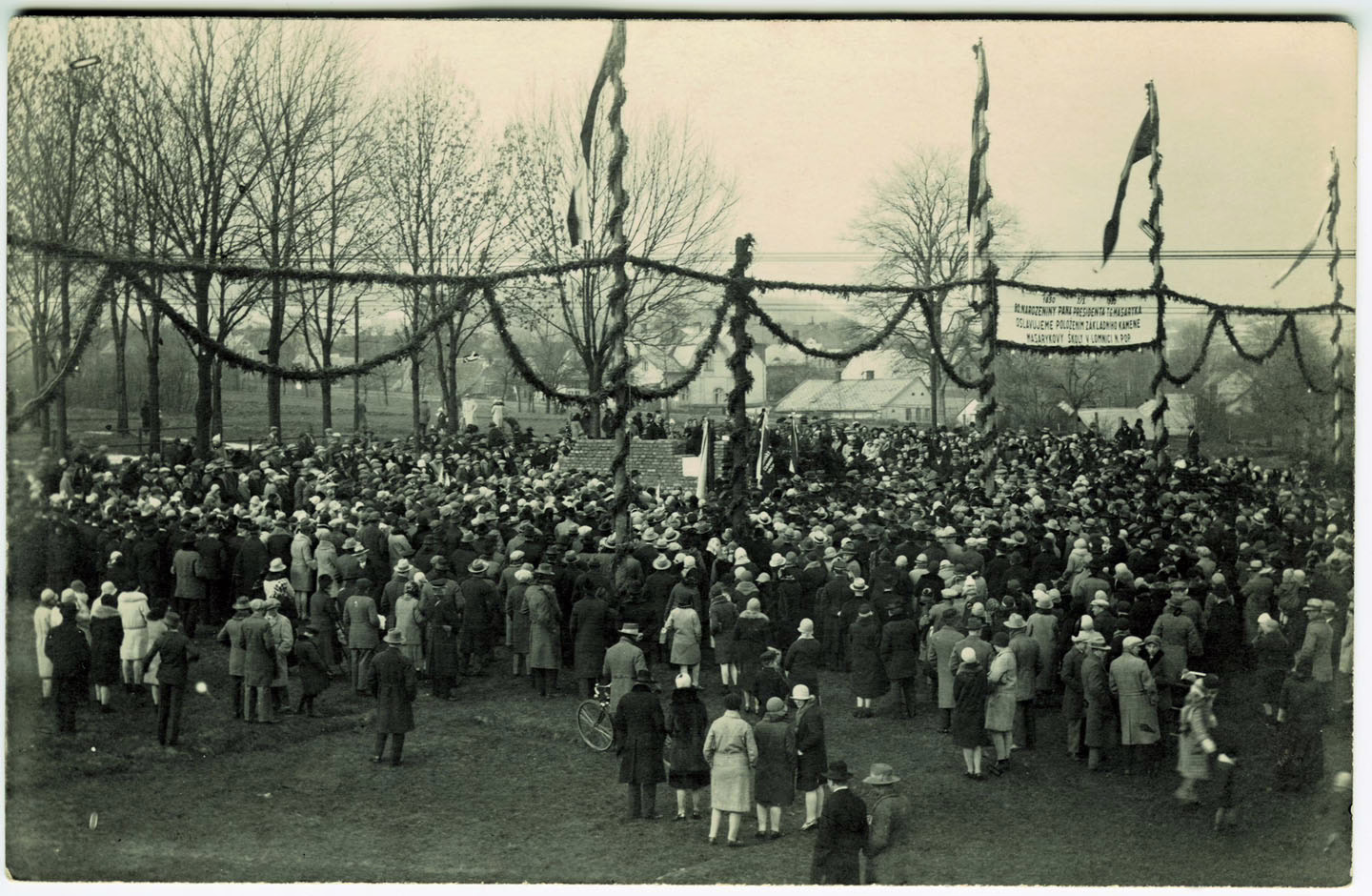 Položení základního kamene ZŠ T.G.M v Lomnici nad Popelkou